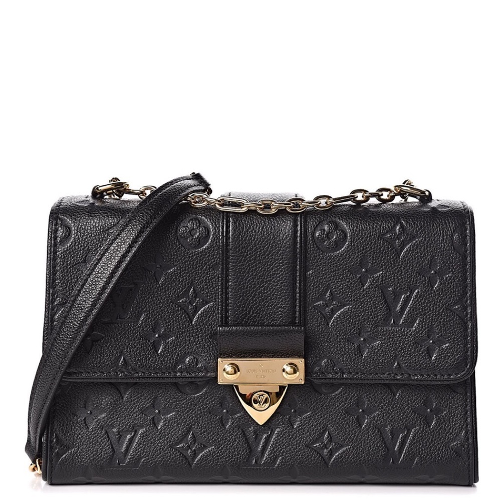 {Louis Vuitton} Black Empreinte Saint Sulpice PM